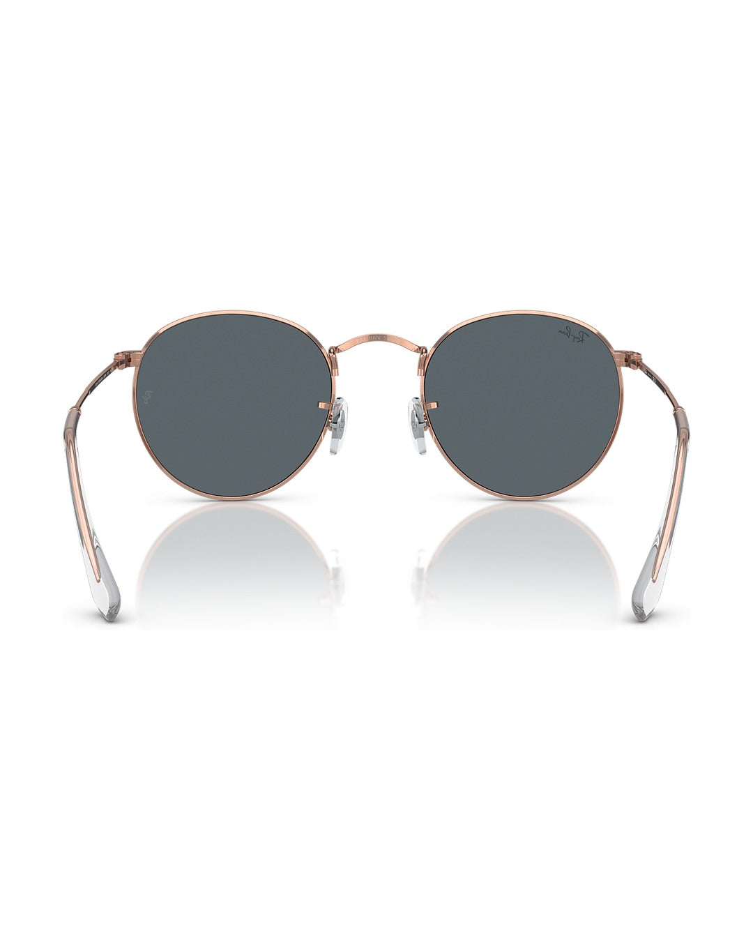 Round Metal Sunglasses - Rose Gold/Blue - Ray-Ban