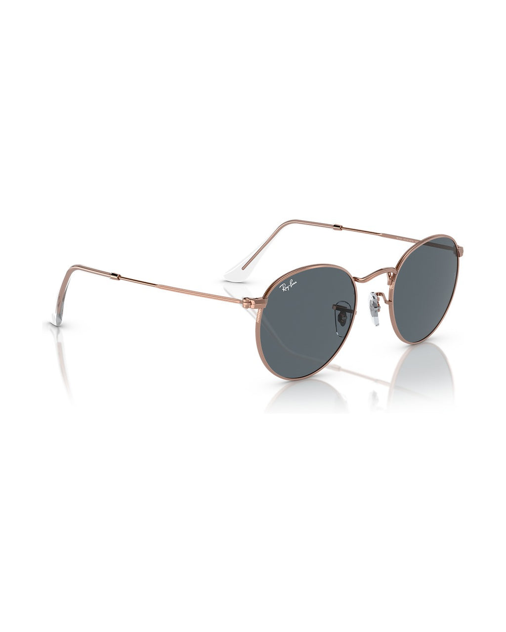 Round Metal Sunglasses - Rose Gold/Blue - Ray-Ban