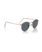 Round Metal Sunglasses - Rose Gold/Blue - Ray-Ban