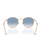 Round Metal Sunglasses - Rose Gold/Clear & Blue - Ray-Ban