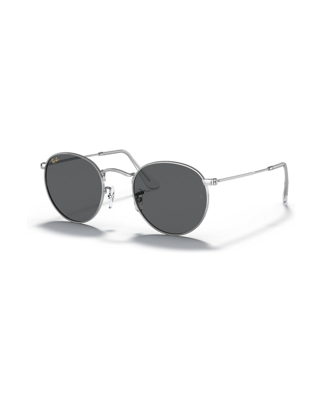 Round Metal Sunglasses - Silver/Dark Grey - Ray-Ban