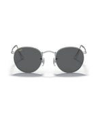 Round Metal Sunglasses - Silver/Dark Grey - Ray-Ban