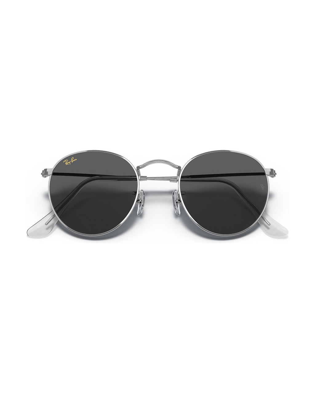 Round Metal Sunglasses - Silver/Dark Grey - Ray-Ban
