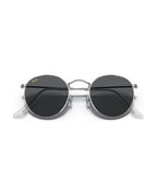 Round Metal Sunglasses - Silver/Dark Grey - Ray-Ban