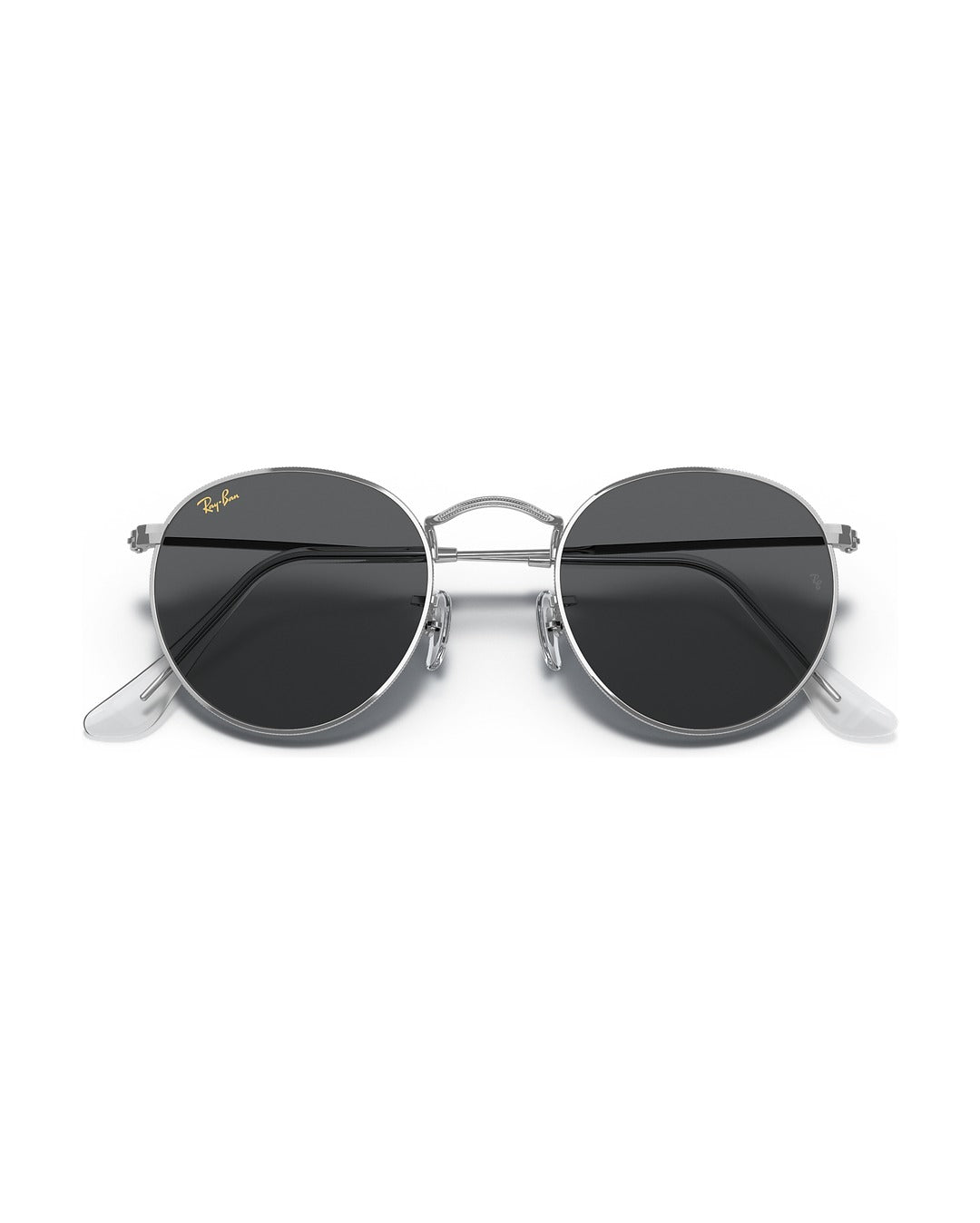 Round Metal Sunglasses - Silver/Dark Grey - Ray-Ban