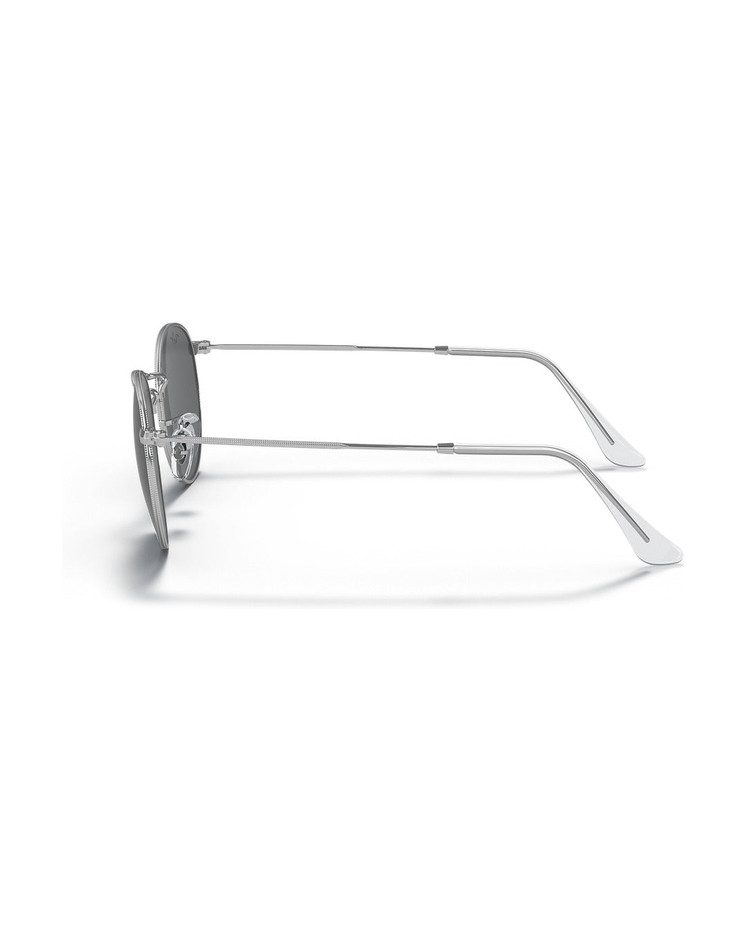 Round Metal Sunglasses - Silver/Dark Grey - Ray-Ban