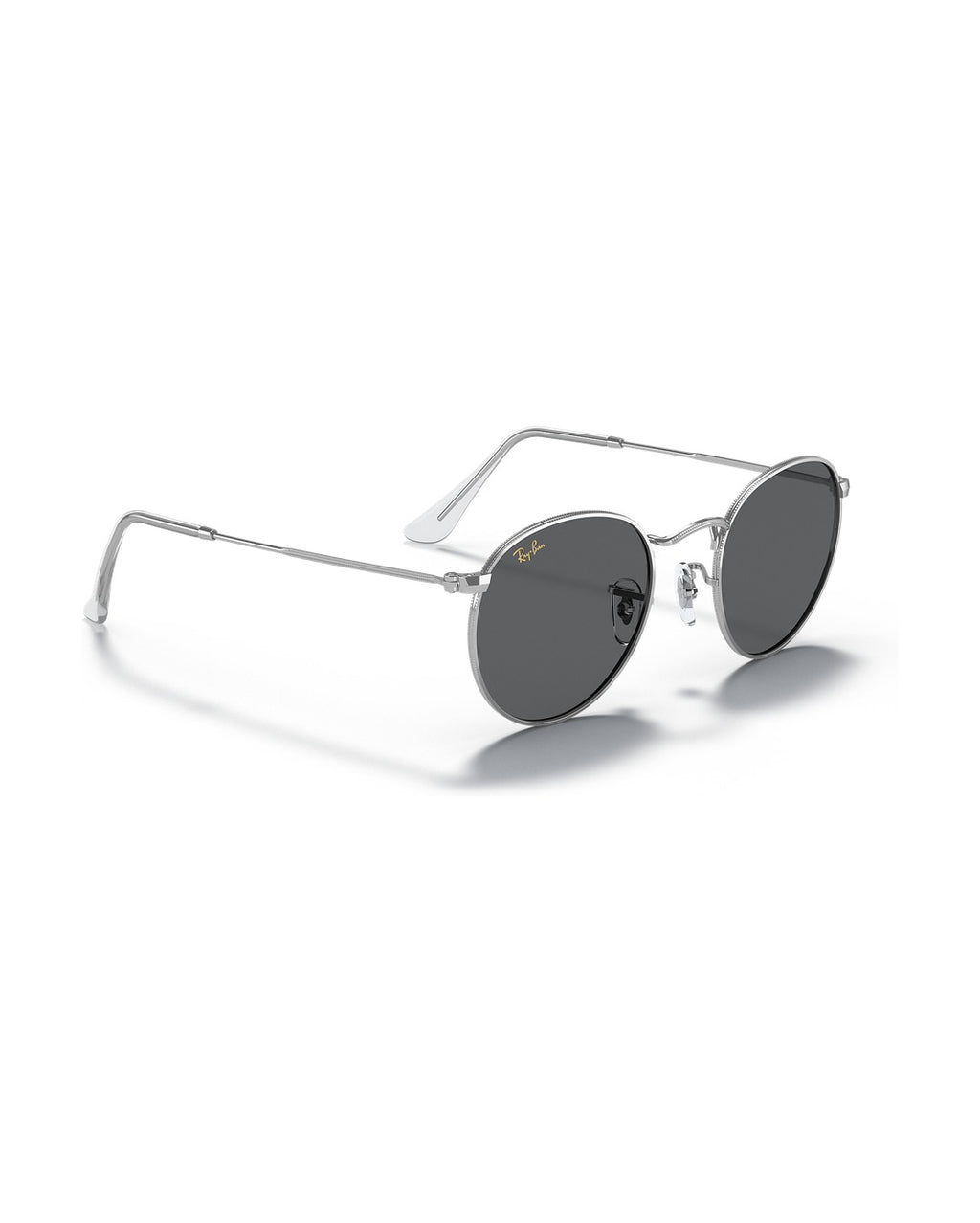 Round Metal Sunglasses - Silver/Dark Grey - Ray-Ban