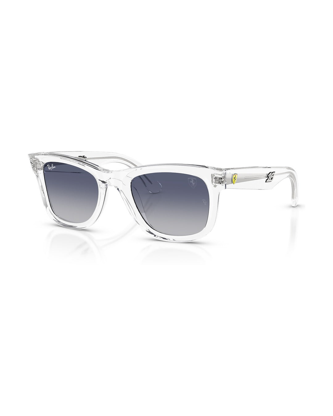 Scuderia Ferrari Charles Leclerc Edition Wayfarer Reverse Sunglasses - Transparent/Light Grey Gradient Dark Blue - Ray-Ban