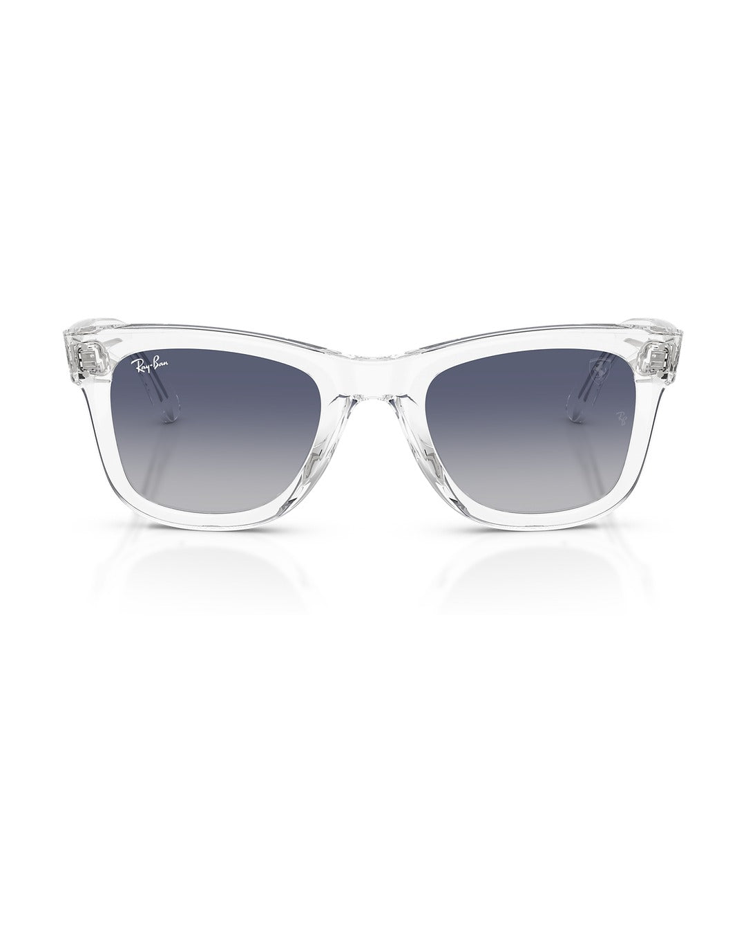 Scuderia Ferrari Charles Leclerc Edition Wayfarer Reverse Sunglasses - Transparent/Light Grey Gradient Dark Blue - Ray-Ban