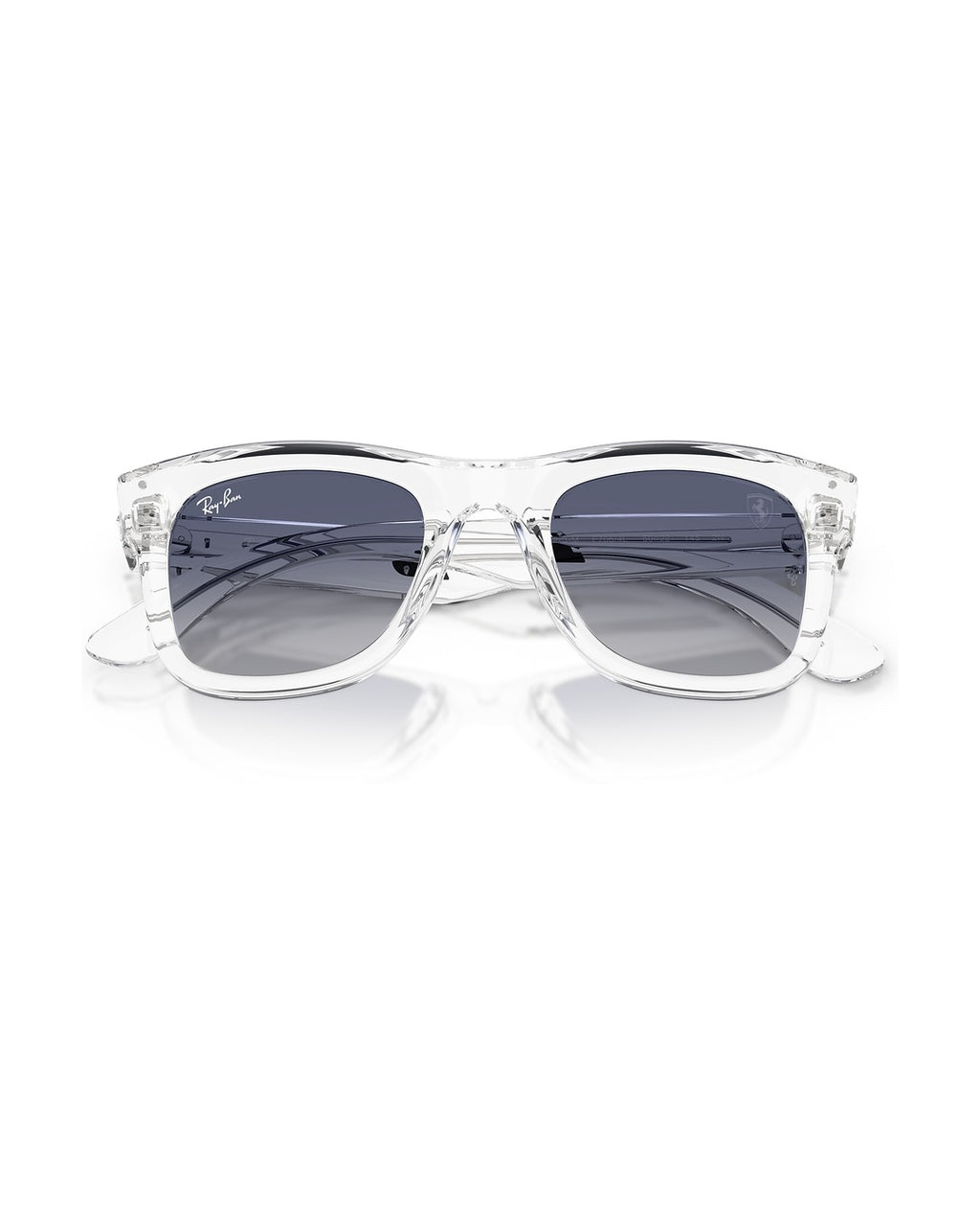 Scuderia Ferrari Charles Leclerc Edition Wayfarer Reverse Sunglasses - Transparent/Light Grey Gradient Dark Blue - Ray-Ban