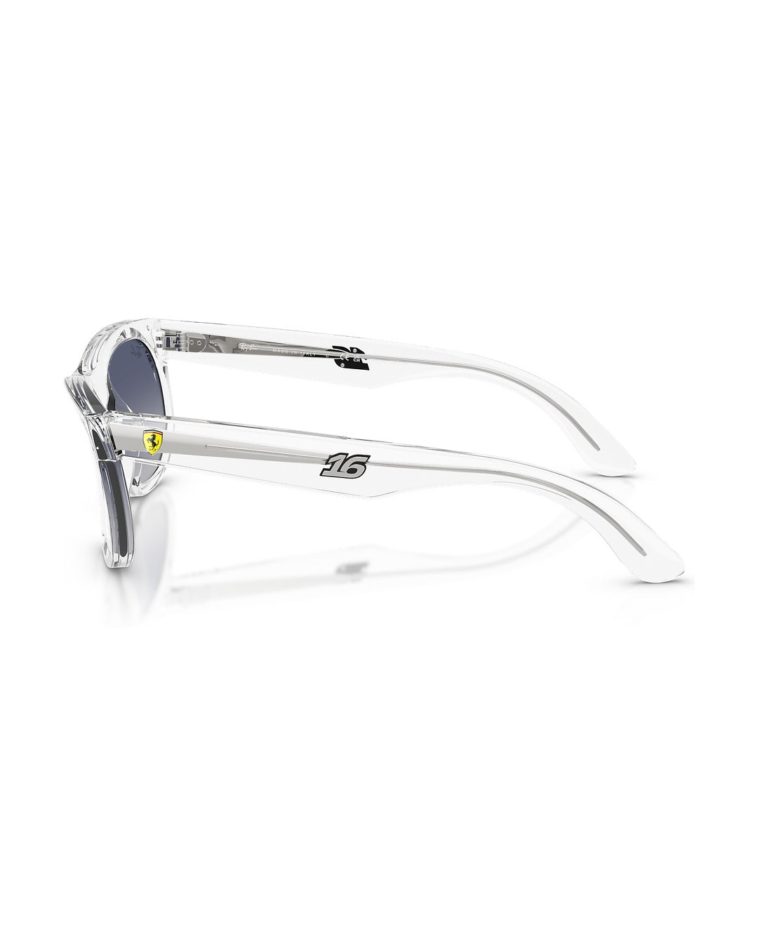 Scuderia Ferrari Charles Leclerc Edition Wayfarer Reverse Sunglasses - Transparent/Light Grey Gradient Dark Blue - Ray-Ban