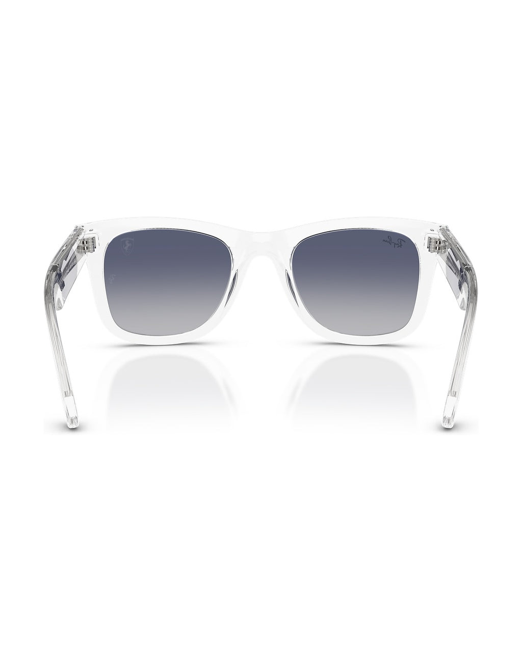 Scuderia Ferrari Charles Leclerc Edition Wayfarer Reverse Sunglasses - Transparent/Light Grey Gradient Dark Blue - Ray-Ban