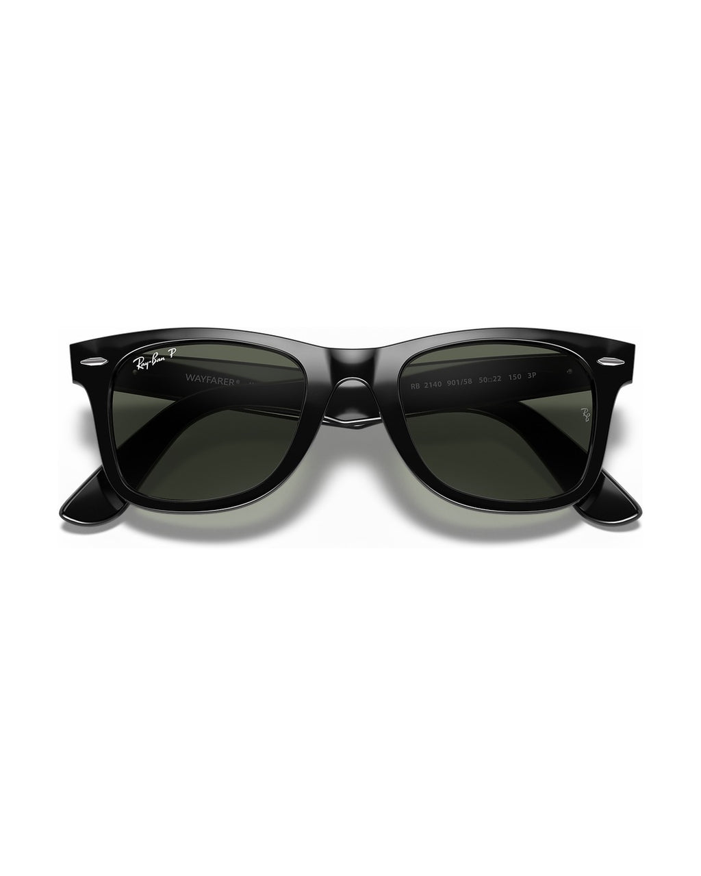 Wayfarer Classic Sunglasses - Black/Green Polarized - Ray-Ban