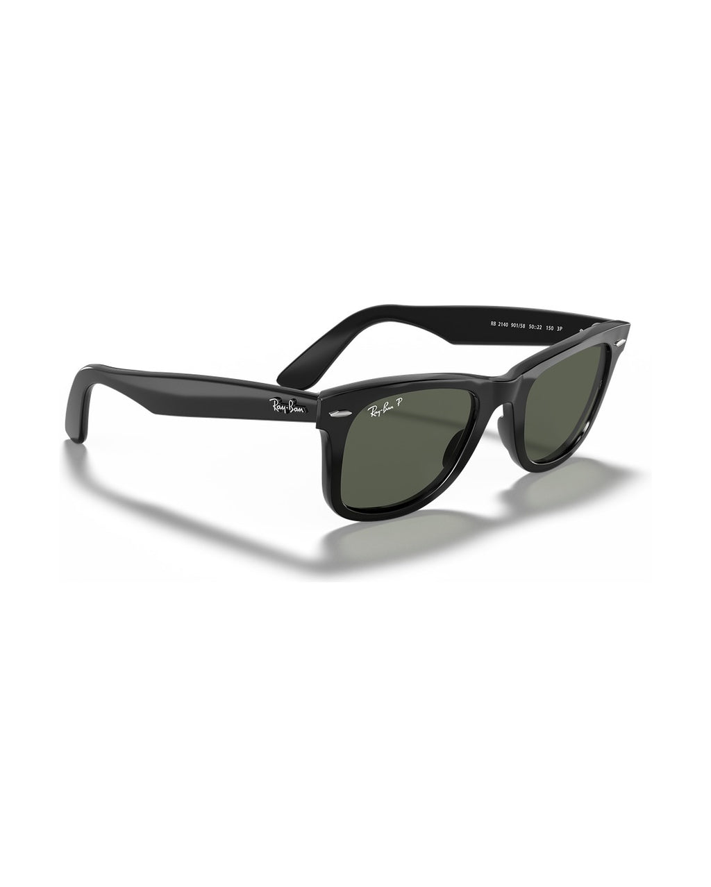 Wayfarer Classic Sunglasses - Black/Green Polarized - Ray-Ban