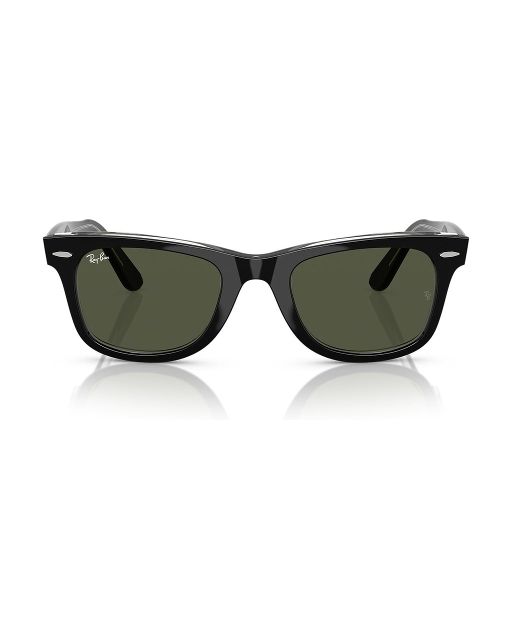 Wayfarer Classic Sunglasses - Black On Transparent/Green - Ray-Ban
