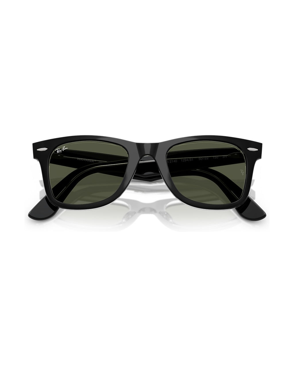 Wayfarer Classic Sunglasses - Black On Transparent/Green - Ray-Ban