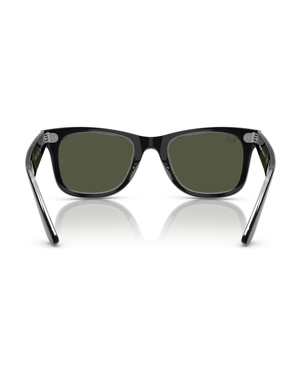 Wayfarer Classic Sunglasses - Black On Transparent/Green - Ray-Ban