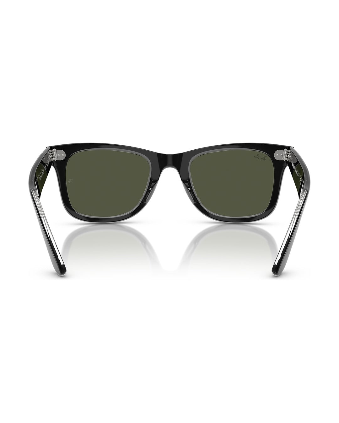 Wayfarer Classic Sunglasses - Black On Transparent/Green - Ray-Ban