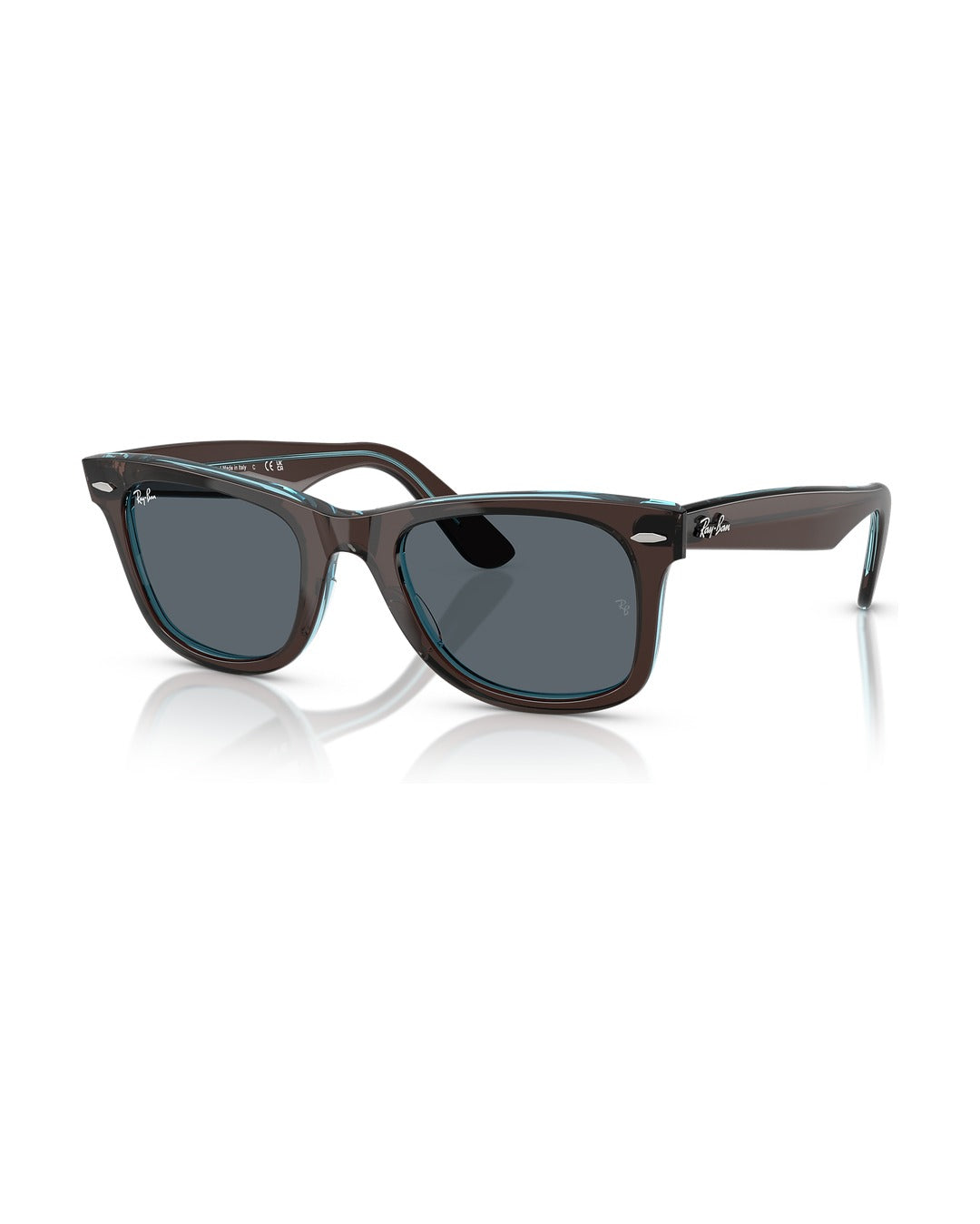 Wayfarer Classic Sunglasses - Brown On Transparent Blue/Blue - Ray-Ban