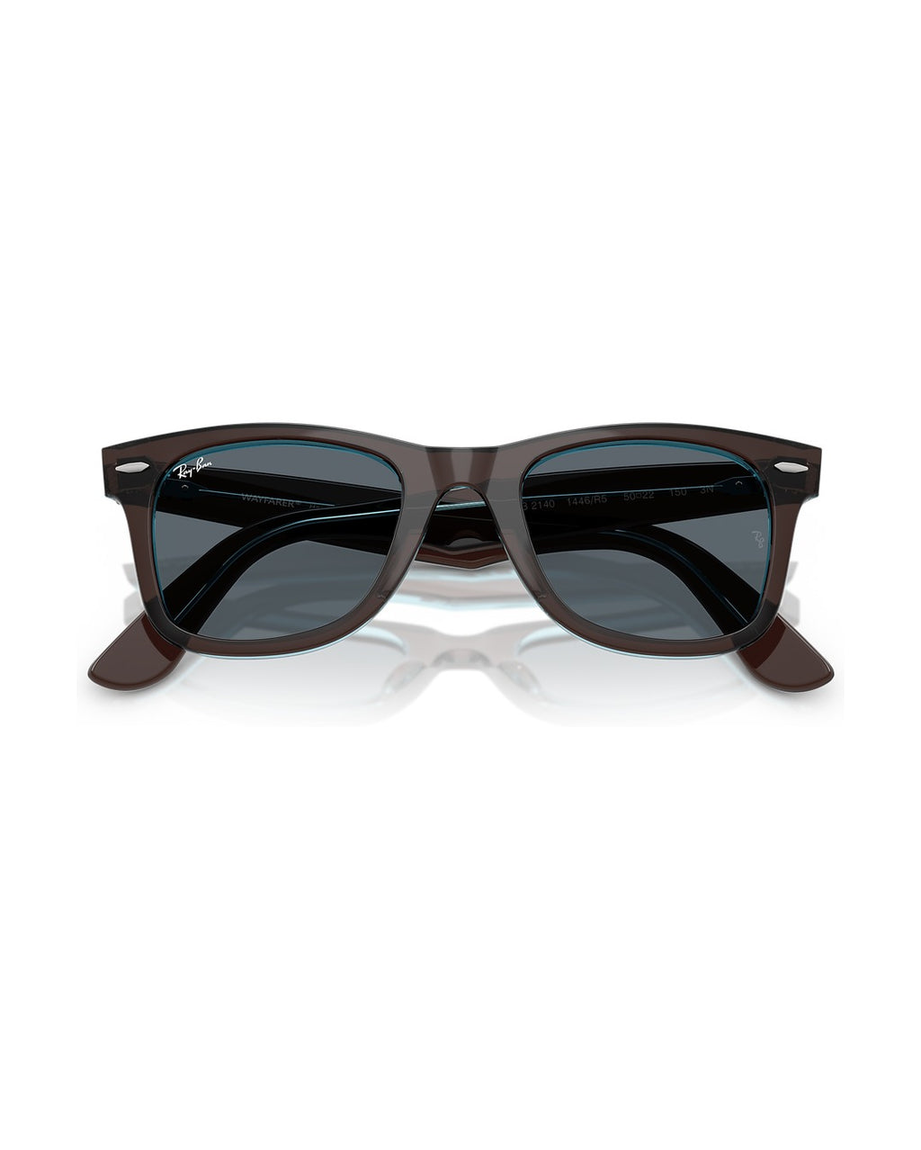 Wayfarer Classic Sunglasses - Brown On Transparent Blue/Blue - Ray-Ban