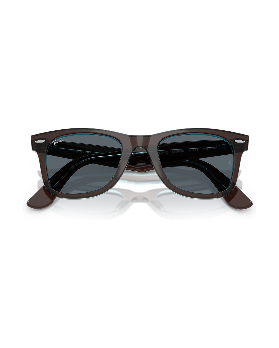 Wayfarer Classic Sunglasses - Brown On Transparent Blue/Blue - Ray-Ban