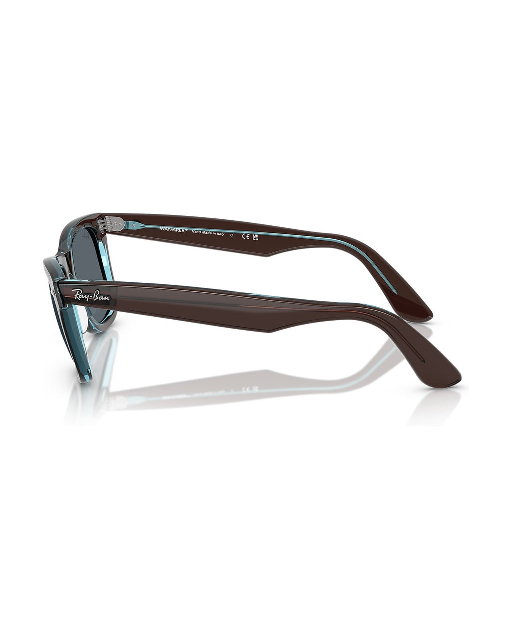Wayfarer Classic Sunglasses - Brown On Transparent Blue/Blue - Ray-Ban