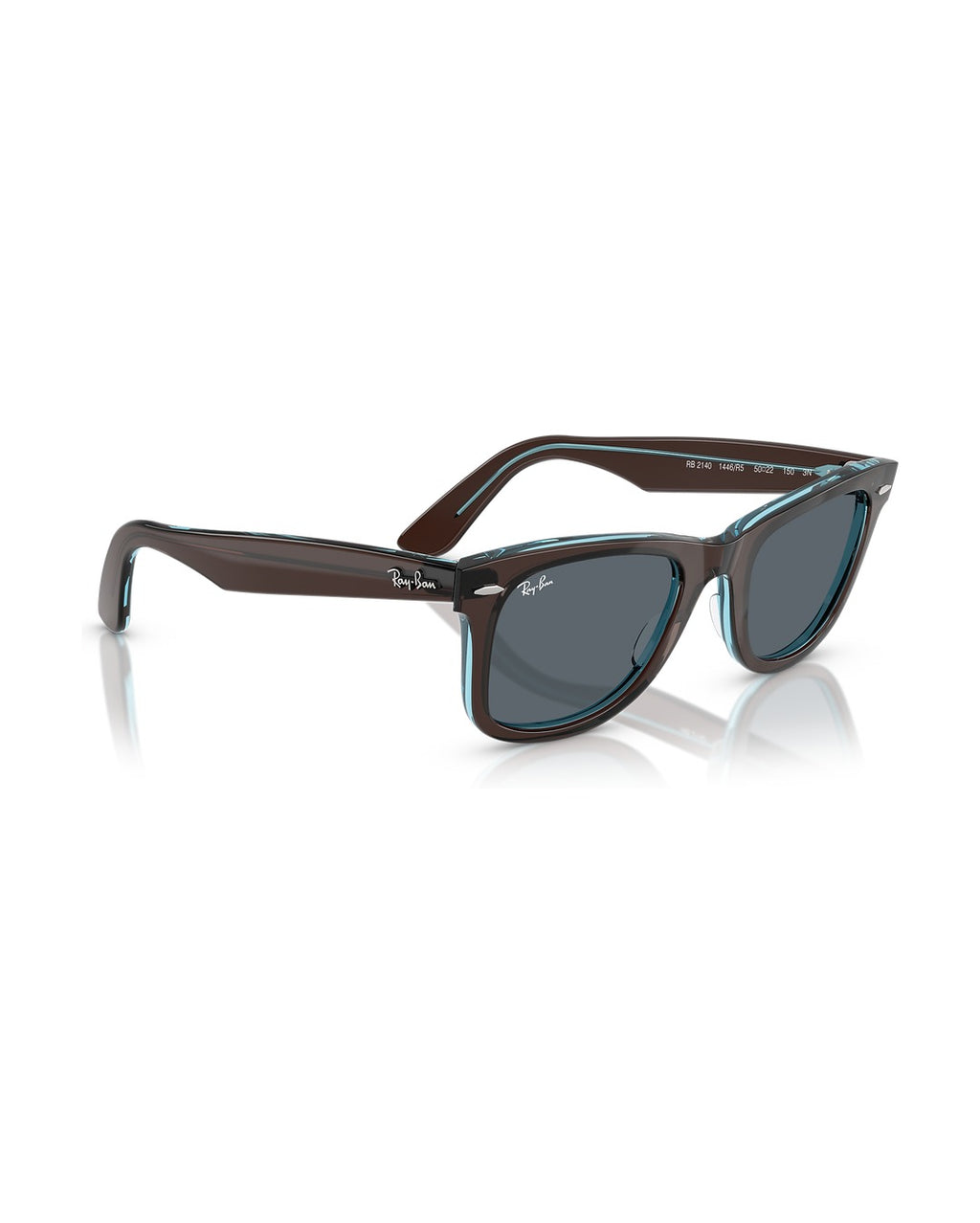 Wayfarer Classic Sunglasses - Brown On Transparent Blue/Blue - Ray-Ban