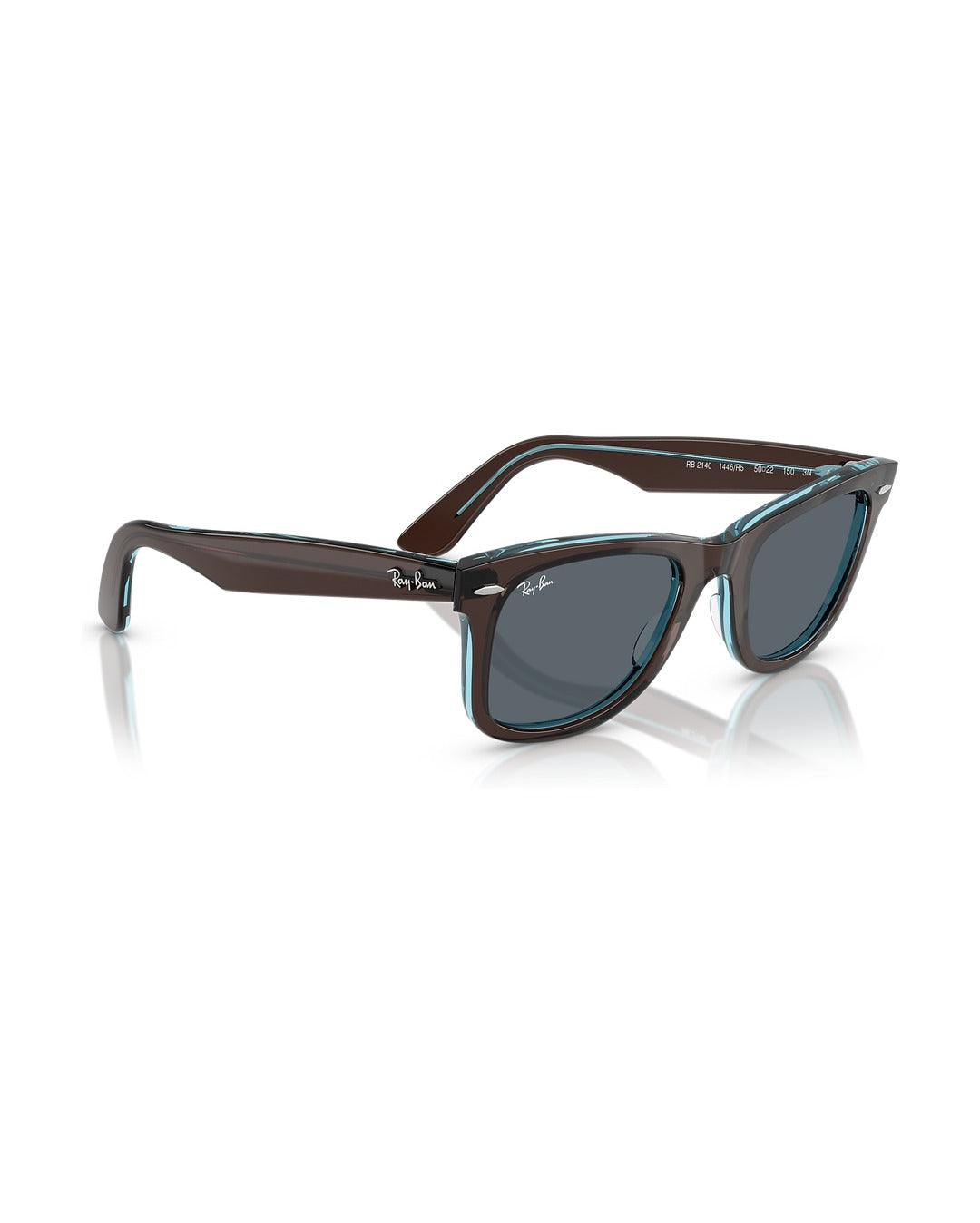 Wayfarer Classic Sunglasses - Brown On Transparent Blue/Blue - Ray-Ban