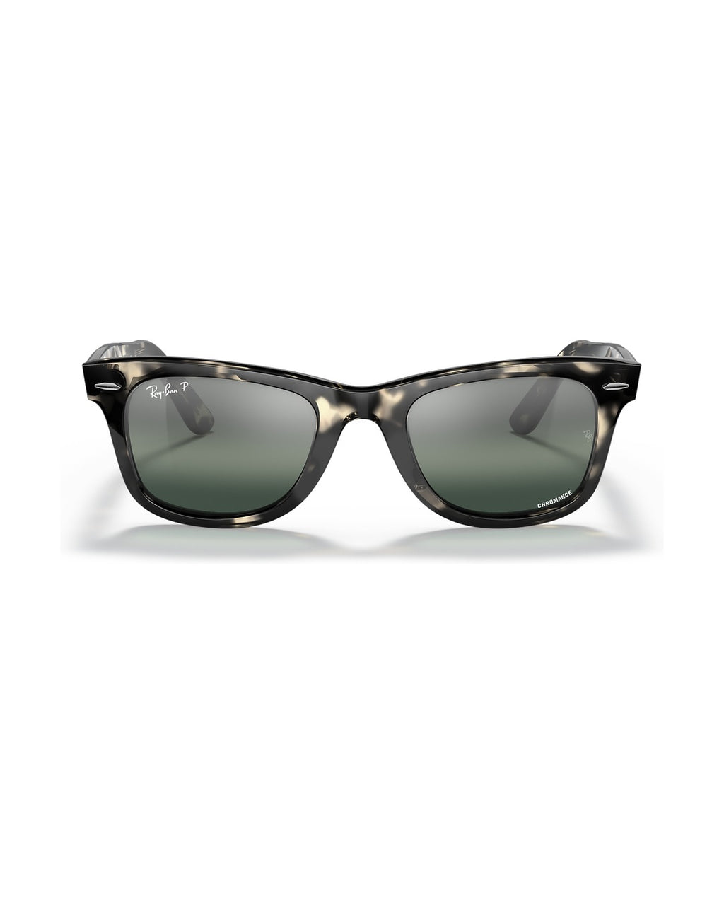 Wayfarer Classic Sunglasses - Grey Havana/Silver/Blue Polarised+ - Ray-Ban