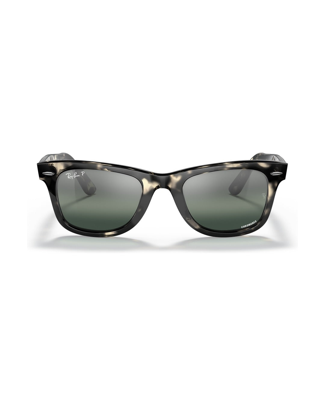 Wayfarer Classic Sunglasses - Grey Havana/Silver/Blue Polarised+ - Ray-Ban