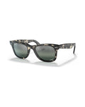 Wayfarer Classic Sunglasses - Grey Havana/Silver/Blue Polarised+ - Ray-Ban