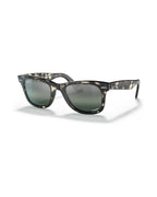 Wayfarer Classic Sunglasses - Grey Havana/Silver/Blue Polarised+ - Ray-Ban