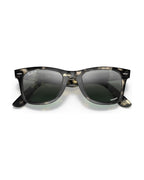 Wayfarer Classic Sunglasses - Grey Havana/Silver/Blue Polarised+ - Ray-Ban