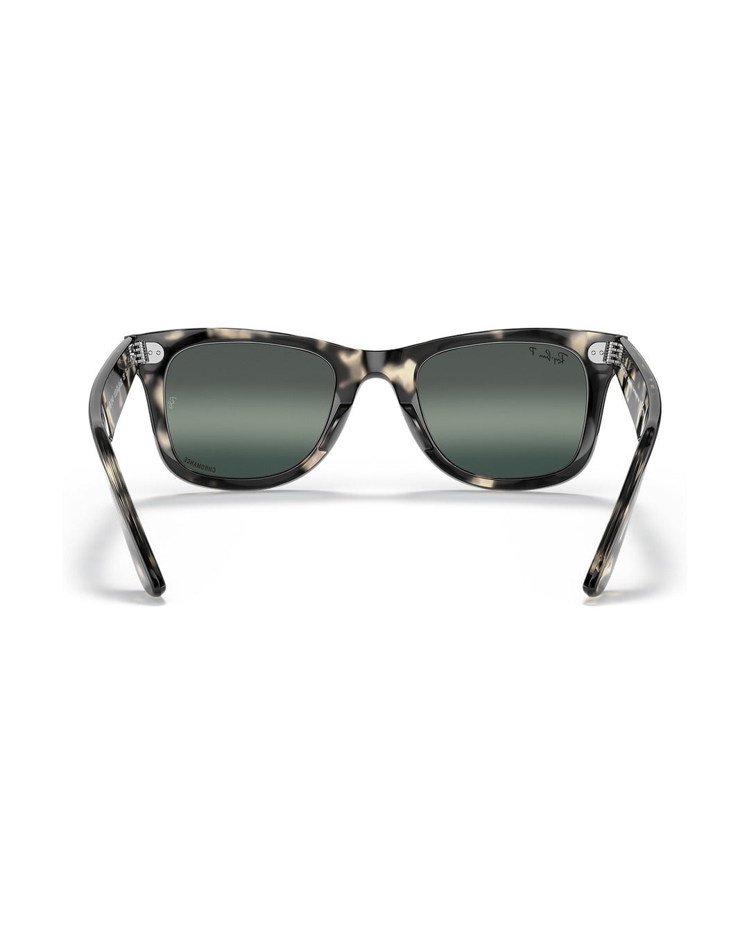 Wayfarer Classic Sunglasses - Grey Havana/Silver/Blue Polarised+ - Ray-Ban