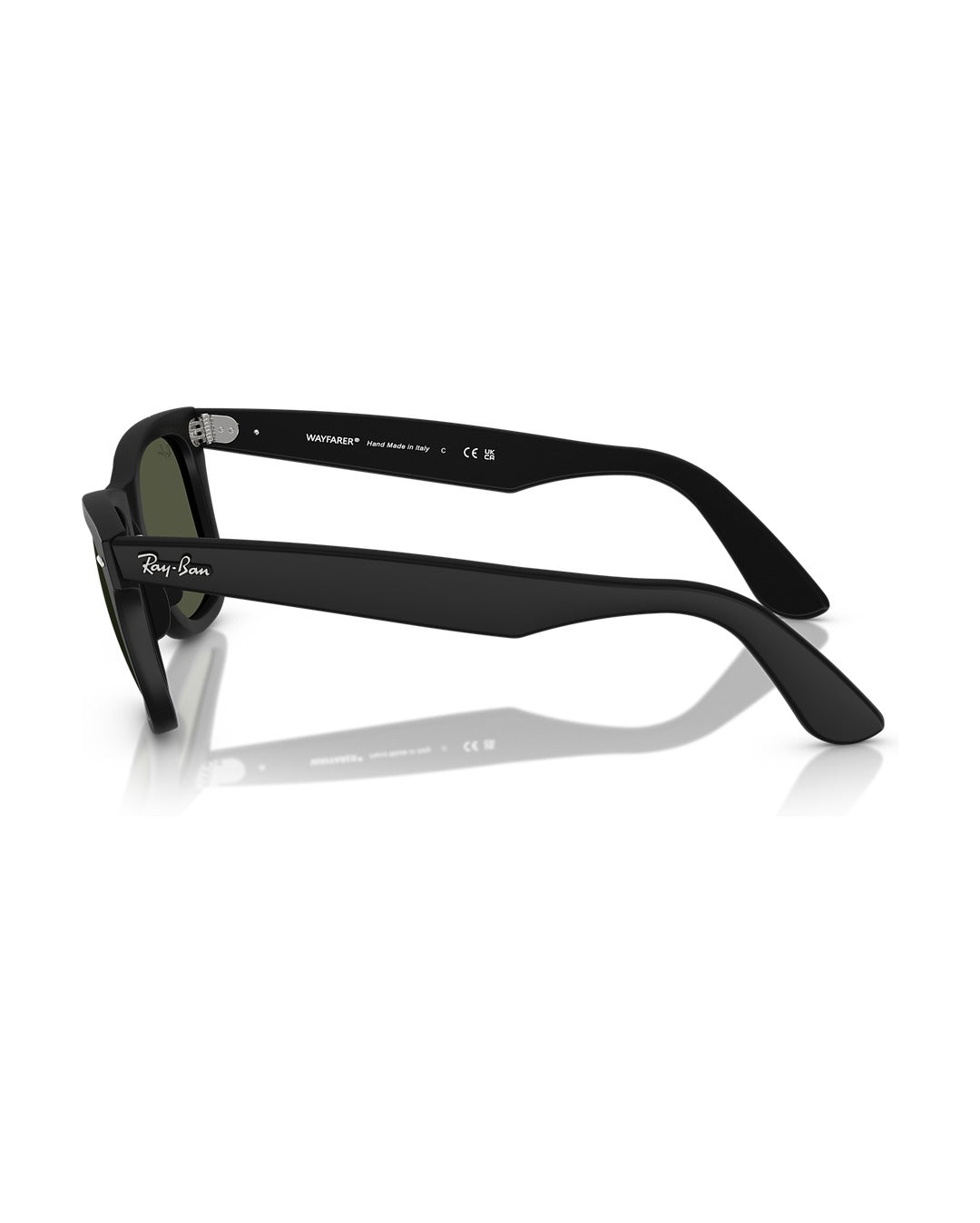 Wayfarer Classic Sunglasses - Matte Black/Crystal Green - Ray-Ban