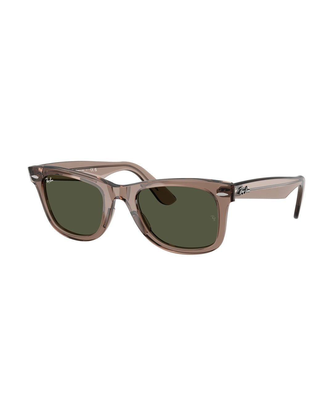 Wayfarer Classic Sunglasses - Transparent Light Brown/Crystal Green - Ray-Ban