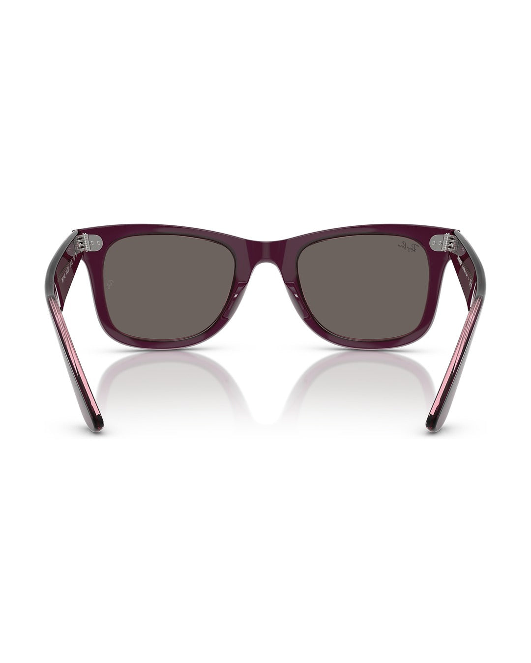 Wayfarer Classic Sunglasses - Violet On Transparent Pink/Dark Grey - Ray-Ban