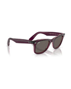 Wayfarer Classic Sunglasses - Violet On Transparent Pink/Dark Grey - Ray-Ban
