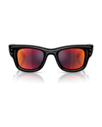A$AP Rocky Wayfarer Puffer Sunglasses - Black/Brown Mirror Orange - Ray-Ban