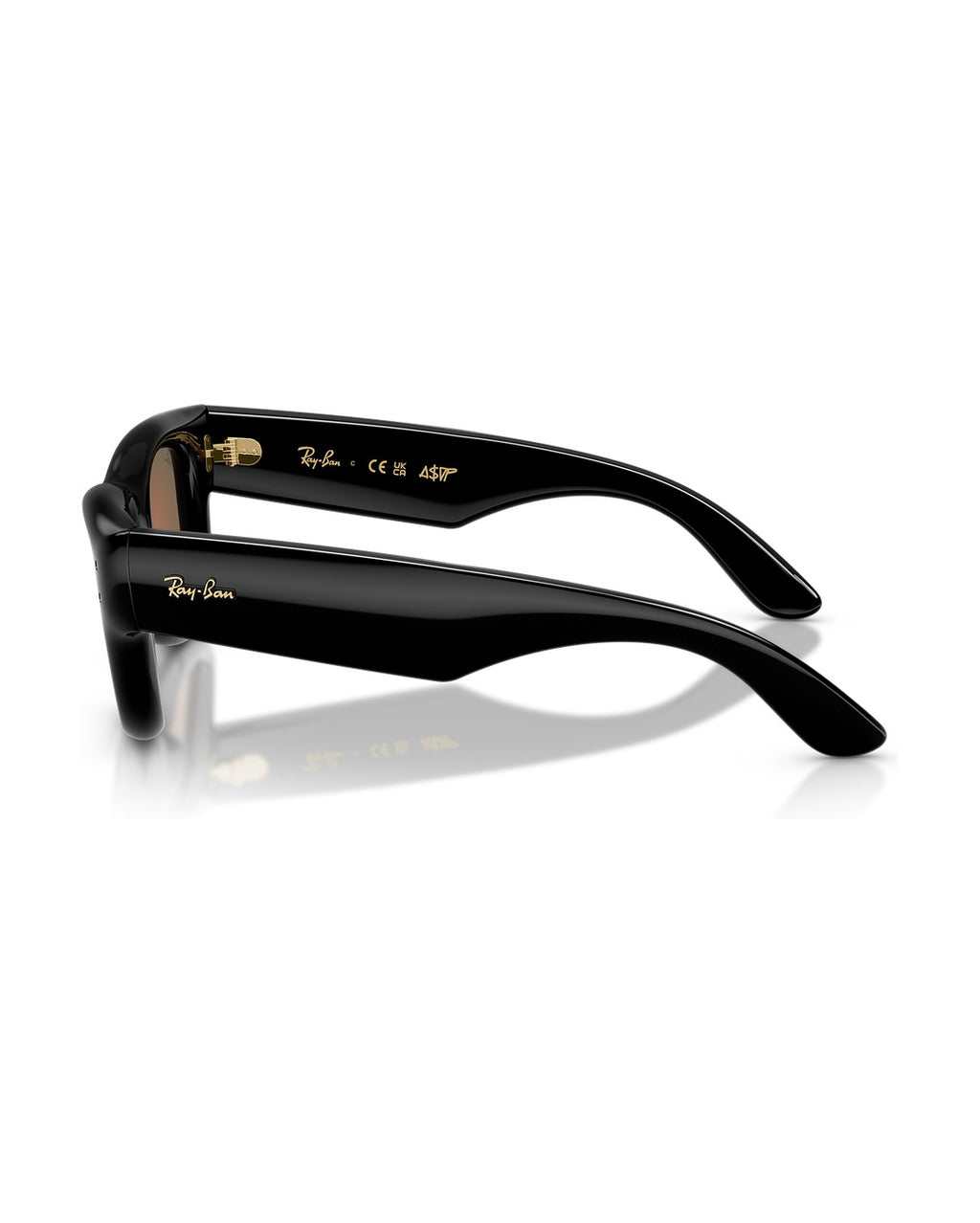A$AP Rocky Wayfarer Puffer Sunglasses - Black/Brown Mirror Orange - Ray-Ban