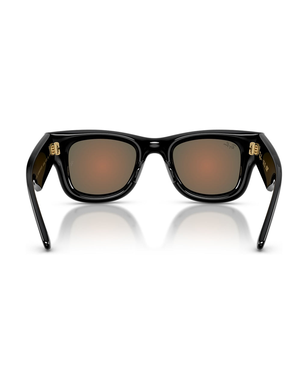 A$AP Rocky Wayfarer Puffer Sunglasses - Black/Brown Mirror Orange - Ray-Ban