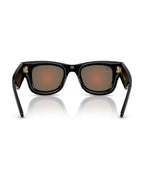 A$AP Rocky Wayfarer Puffer Sunglasses - Black/Brown Mirror Orange - Ray-Ban