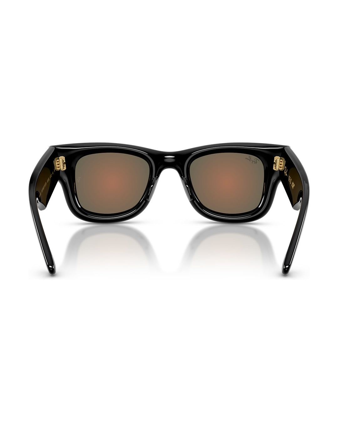 A$AP Rocky Wayfarer Puffer Sunglasses - Black/Brown Mirror Orange - Ray-Ban