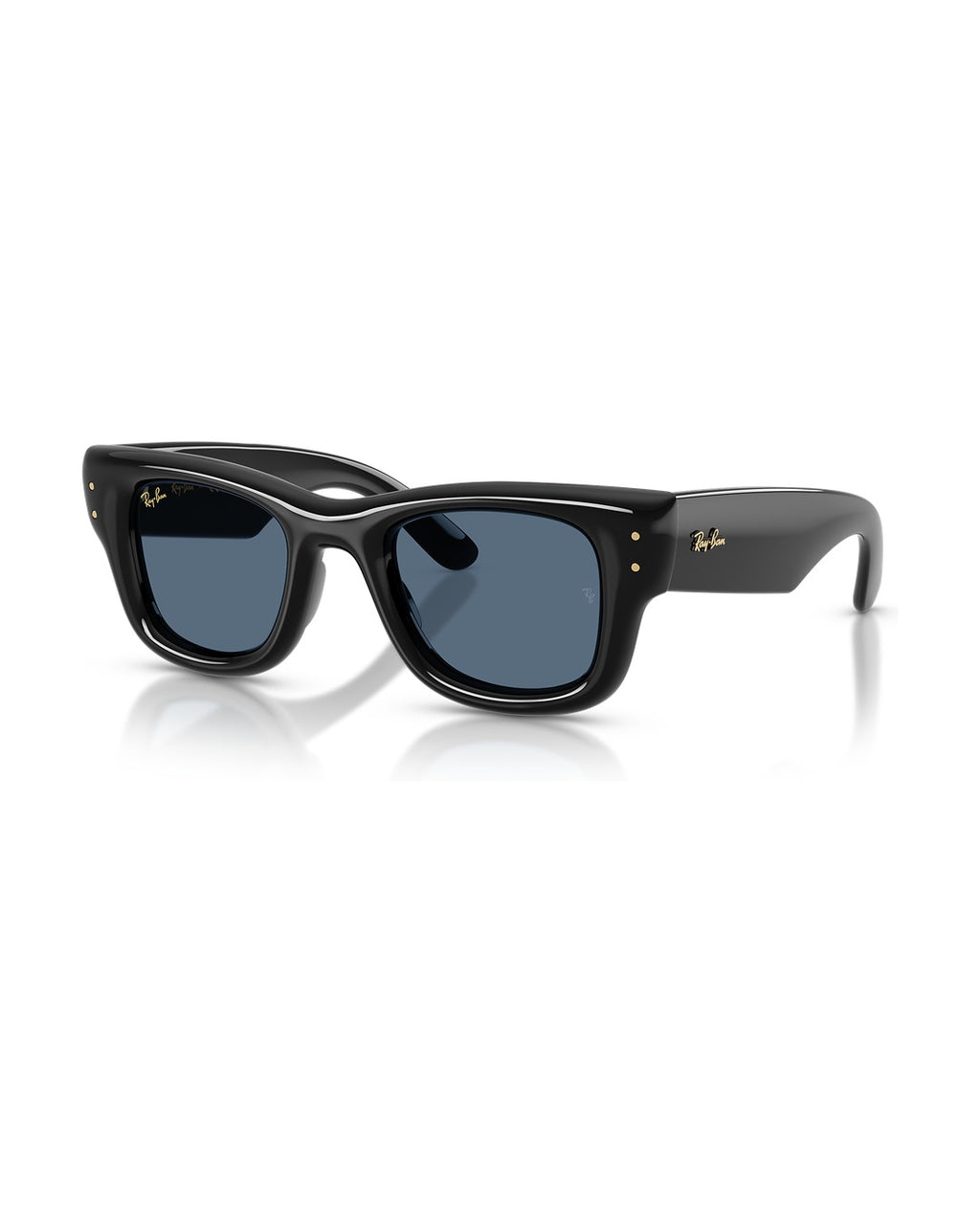 A$AP Rocky Wayfarer Puffer Sunglasses - Black/Dark Blue - Ray-Ban