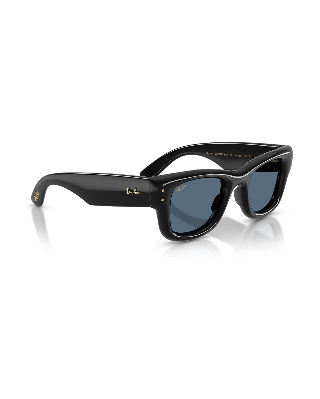 A$AP Rocky Wayfarer Puffer Sunglasses - Black/Dark Blue - Ray-Ban