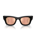 A$AP Rocky Wayfarer Puffer Sunglasses - Black/Dark Brown Mirror Rose Gold - Ray-Ban