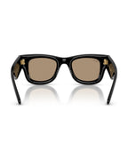 A$AP Rocky Wayfarer Puffer Sunglasses - Black/Dark Brown Mirror Rose Gold - Ray-Ban