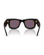 A$AP Rocky Wayfarer Puffer Sunglasses - Black/Green Mirror Green 632 - Ray-Ban