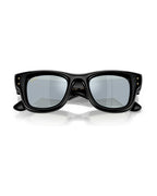 A$AP Rocky Wayfarer Puffer Sunglasses - Black/Green Mirror Silver Plan - Ray-Ban