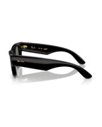 A$AP Rocky Wayfarer Puffer Sunglasses - Black/Green Mirror Silver Plan - Ray-Ban